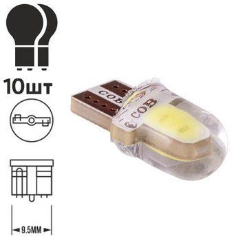 Лампа PULSO/габаритная/LED T10/W2.1x9.5d/W5W/COB-B1/24v/0.5w/46lm White LP-244623 фото