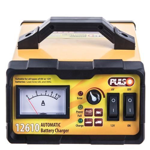Зарядне устр-во PULSO BC-12610 6-12V/0-10A/10-120AHR/LED-Ампер./Імпульсне (BC-12610) BC-12610 фото