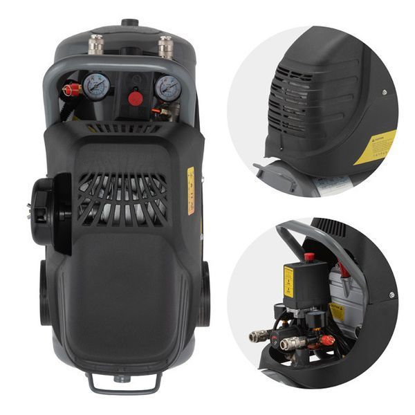 Компресор 24 л, 1.5 кВт, 220 В, 8 атм, 206 л/хв. INTERTOOL PT-0009 PT-0009 фото