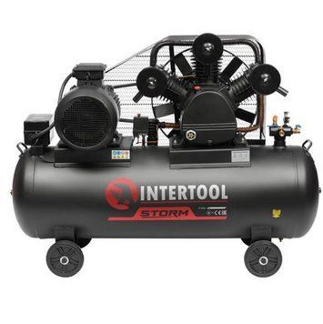 Компресор 300 л, 11 кВт, 380 В, 8 атм, 1600 л/хв. 3 циліндра INTERTOOL PT-0050 PT-0050 фото