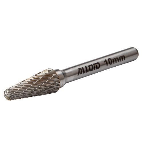 Alloid Pro. Борфреза твердосплавна для металу, тип L, D-10 мм, d-6 мм, L-70 мм CB-63249L фото