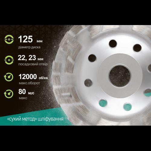 Alloid Pro. Диск алмазный шлифовальный Advanced Segment 125мм DG-3125AS фото