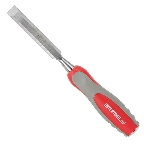Стамеска 16 мм, Cr-V, двокомпонентна ручка INTERTOOL HT-3516 HT-3516 фото