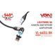 Кабель магнитный шарнирный VOIN USB - Lightning 3А, 1m, black (быстрая зарядка/передача данных) (VL-6601L BK) VL-6601L BK фото 2
