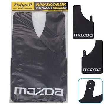 Брызговики "Sport Master" XL 230*375 MAZDA черный 2шт (90333) 90333 фото
