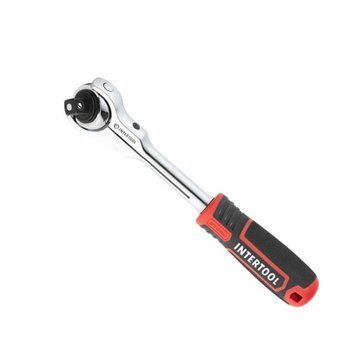 Ручка з храповим механізмом поворотна, 72 зуби 1/2", Cr-V STORM INTERTOOL ET-8009 ET-8009 фото