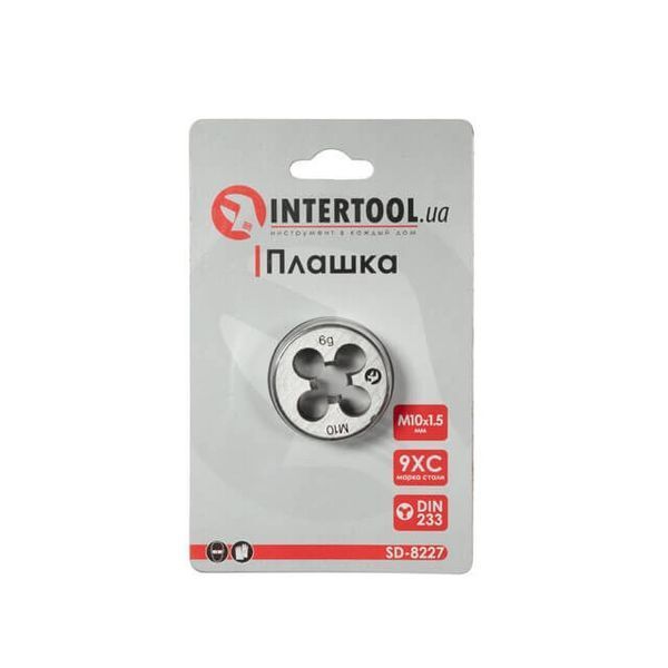 Плашка M 10x1,5 мм INTERTOOL SD-8227 SD-8227 фото