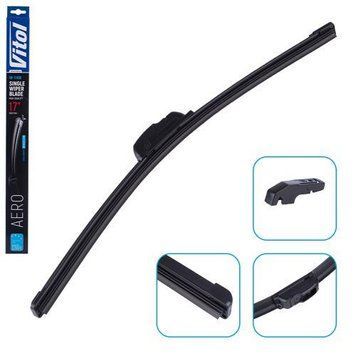Щітка склоочисника безкаркасна VITOL AERO 17" (430 мм) (VB-17430) VB-17430 фото