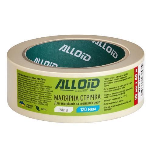 Alloid. Лента малярная белая 38мм х 40м, 120мкм MTW-3840 фото