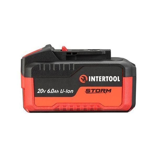 Акумулятор 20 В, літій-іон, 6.0 Ач, індикатор рівня заряду INTERTOOL WT-0342 WT-0342 фото