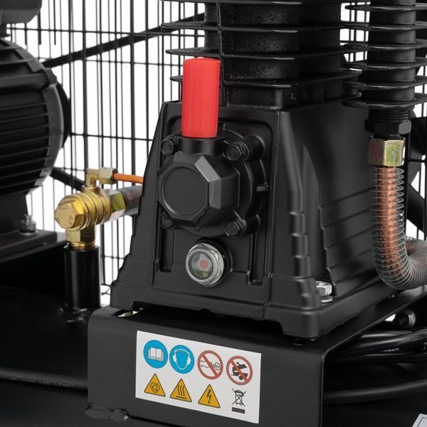 Компресор 100 л, 1.8 кВт, 220 В, 10атм, 250 л/хв INTERTOOL PT-0012 PT-0012 фото