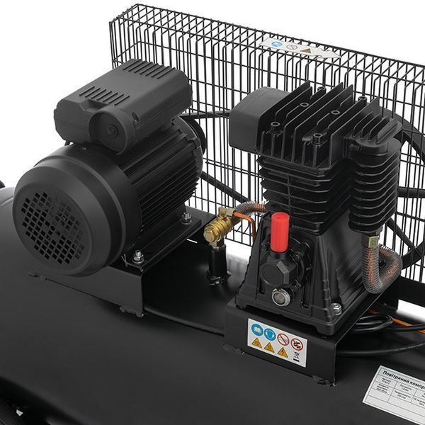 Компресор 100 л, 1.8 кВт, 220 В, 10атм, 250 л/хв INTERTOOL PT-0012 PT-0012 фото