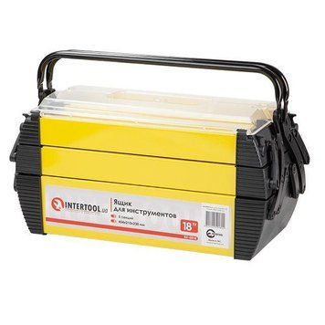 Ящик для инструментов металлический, 18", 5 секций, 454*210*230 мм INTERTOOL BX-5018 BX-5018 фото