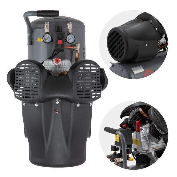 Компресор 50 л, 2.23 кВт, 220 В, 10 атм, 354 л/хв, 2 циліндри INTERTOOL PT-0004 PT-0004 фото