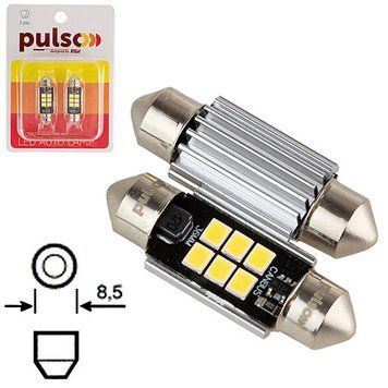 Лампа PULSO/софитная/LED C5W /36мм/CANBUS/9SMD-2835/12v/2,9W/315lm White (LP-36C5W) LP-36C5W фото