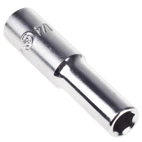 HANS. Торцевая головка глубокая 1/4" 6-гр. 12 мм (2300M12) (2300М12) 2300М12 фото