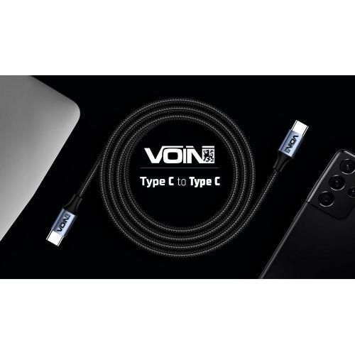 Кабель VOIN Type C &mdash; Type C 5 А/20V, QC4.0/PD 2 m, black (швидке заряджання/передавання даних) (VP-3502C BK) VP-3502C BK фото