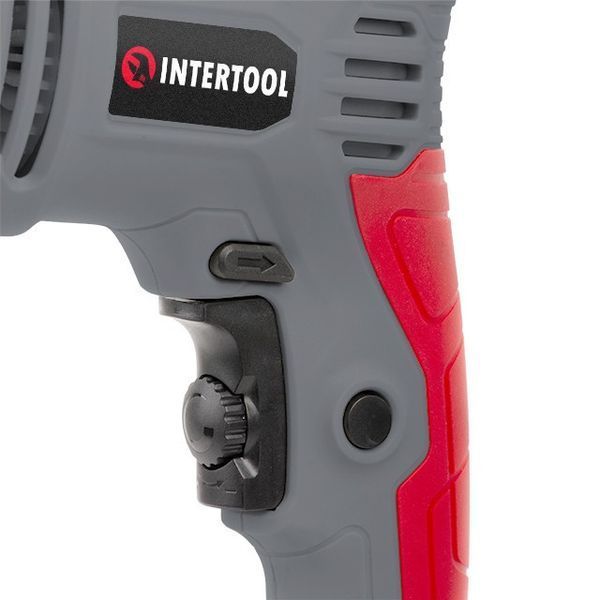 Дриль ударний 600 Вт, 0-3000 об./хв, 1.5-13 мм, реверс INTERTOOL DT-0109 DT-0109 фото