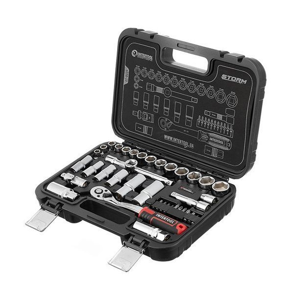 Набір інструментів 3/8", 39ед., 8-22 мм, Cr-V STORM INTERTOOL ET-8039 ET-8039 фото