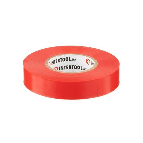 Стрічка ізоляційна 0.15 мм*17 мм*25 м червона INTERTOOL IT-0060 IT-0060 фото