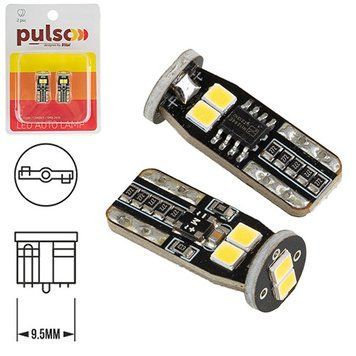 Лампа PULSO/габаритная/LED T10/CANBUS/6SMD-2835/12v/2.7W/290lm White (LP-10290) LP-10290 фото