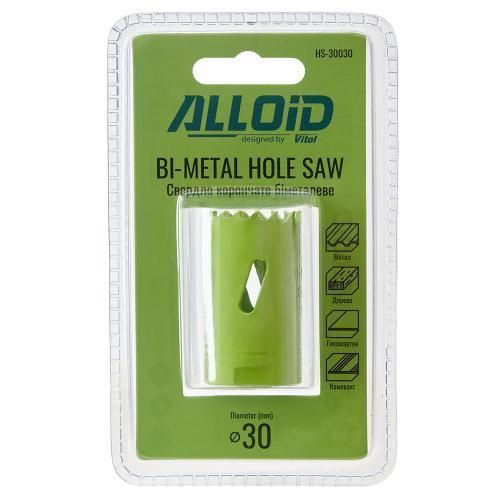Alloid. Свердло корончасте біметалеве 30 мм HS-30030 фото