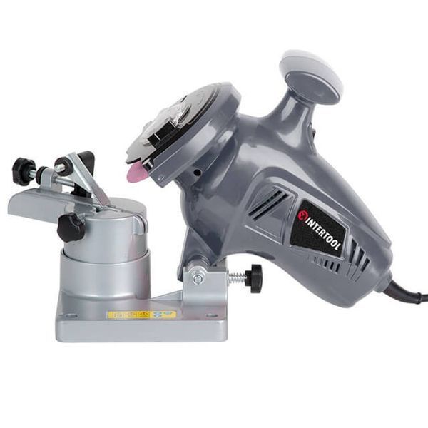 Верстат для заточування ланцюгів 250 Вт, 7500 об/м, 100*10*3.2 мм INTERTOOL DT-0850, точильний верстат DT-0850 фото