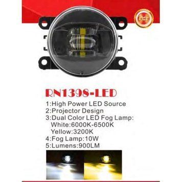 Фари дод.модель Renault/HD/NS/MB/SZ Cars/RN1398-LED/12V10W900Lm/3000K&6000K/ел. дріт RN-1398-LED-DUAL фото