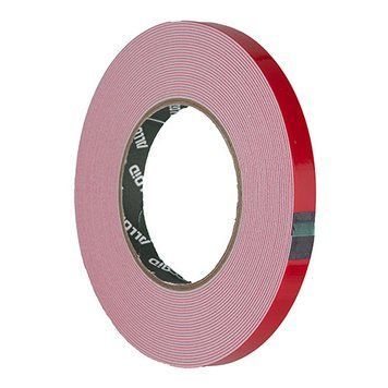 Alloid. Скотч двосторонній на спіненій основі 12 мм х 10 м, червоний ПЕ лайнер (DT-301210) DT-301210 фото