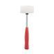 Киянка гумова 225 г. 40 мм, біла гума, металік. ручка INTERTOOL HT-0234 HT-0234 фото 1