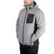 Куртка SOFTSHELL світло сіро-чорна, з капюшоном, тришарова, тканина стрейч 300 GSM 100D з водо-, SP-3124 фото 4