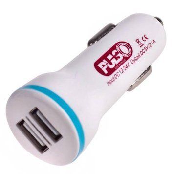 Автомобильное зарядное устройство PULSO C-2023W 2USB (12/24V - 5V 2,1A) (C-2023W) C-2023W фото