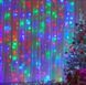 Гірлянда Новорічна Світлодіодна Штора, 120 LED-лампочок, 1,5x1,5 метра (з режимами), Різнобарвна RD7176 фото 2