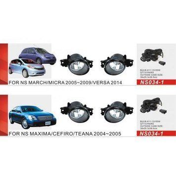 Фари дод.модель Nissan Cars/NS-034L/LED-12V9W+LED-1W/FOG+ел.провід (NS-034-LED 2в1) NS-034-LED 2в1 фото