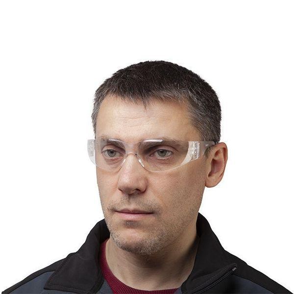 Очки защитные прозрачные, материал линз поликарбонат, материал заушников поликарбонат INTERTOOL SP-0083 SP-0083 фото