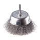 Щетка чашечная 100 мм для дрели, 1/4" (витая проволока) INTERTOOL BT-9100 BT-9100 фото 1