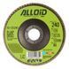 Alloid. Круг лепестковый торцевой 125 мм, зерно 240, T27 FD-125240 фото 4
