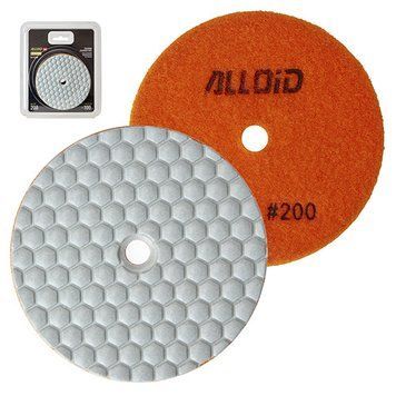 Alloid Pro. Круг алмазный шлифовальный на липучке HEXAGON 100 мм, зерно 200 DD-63388 фото