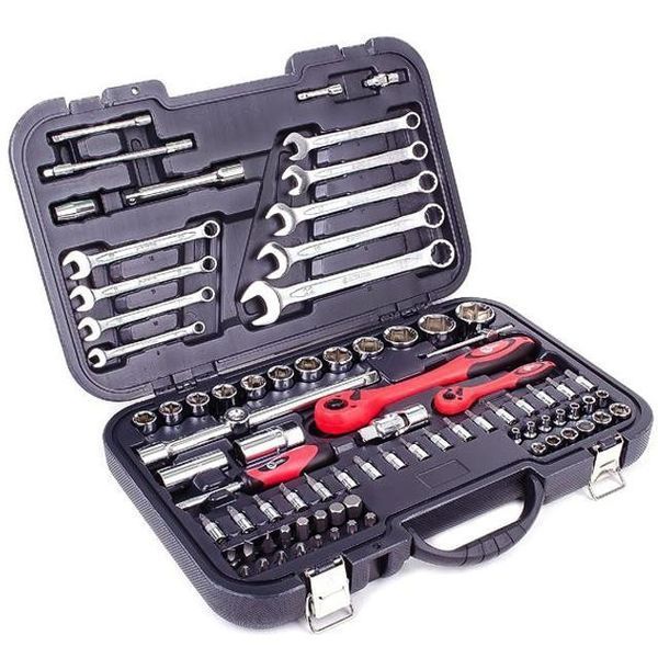 Профессиональный набор инструментов 1/2" & 1/4"; 82 ед INTERTOOL ET-6082 ET-6082 фото