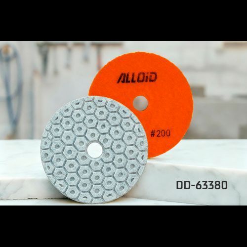 Alloid Pro. Круг алмазный шлифовальный на липучке COMBS 100 мм, зерно 200 DD-63380 фото