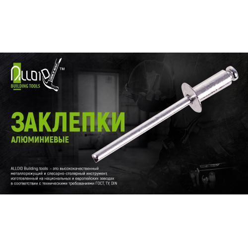 Alloid. Заклепка алюмінієва 3,2 х 7,4 мм, 50 шт (RA-3274) RA-3274 фото