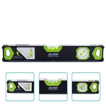 Alloid Pro. Рівень будівельний 40 см, 3 капсули з магнітом і бічним вікном LD-007040 фото