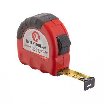 Рулетка с металлическим полотном 2 м x 16 мм "EXTRA" INTERTOOL MT-0202 MT-0202 фото