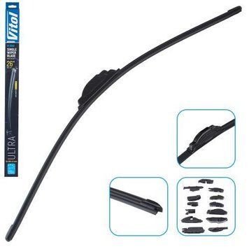Щетка стеклоочистителя бескаркасная VITOL ULTRA 26" - 650 мм (13 адаптеров) (VU-26650) VU-26650 фото