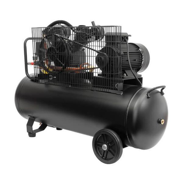 Компресор 100 л, 3 кВт, 380 В, 10 атм, 500 л/хв, 2 циліндра INTERTOOL PT-0013 PT-0013 фото