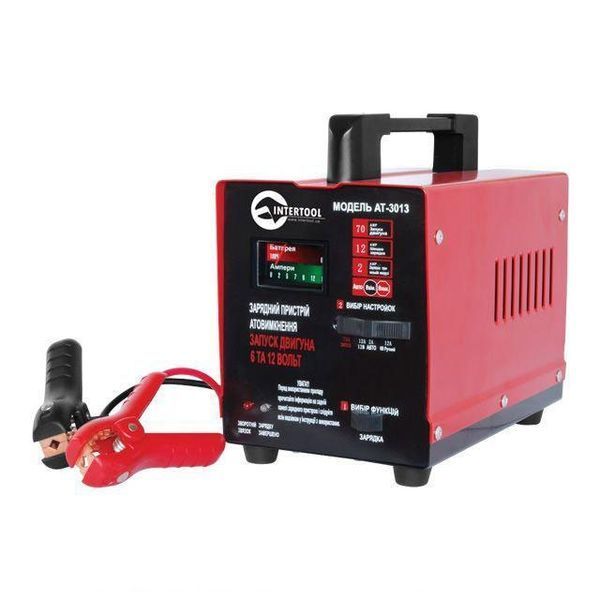 Пускозарядний пристрій 6 В-12 В, 220 В, 70 А INTERTOOL AT-3013 AT-3013 фото