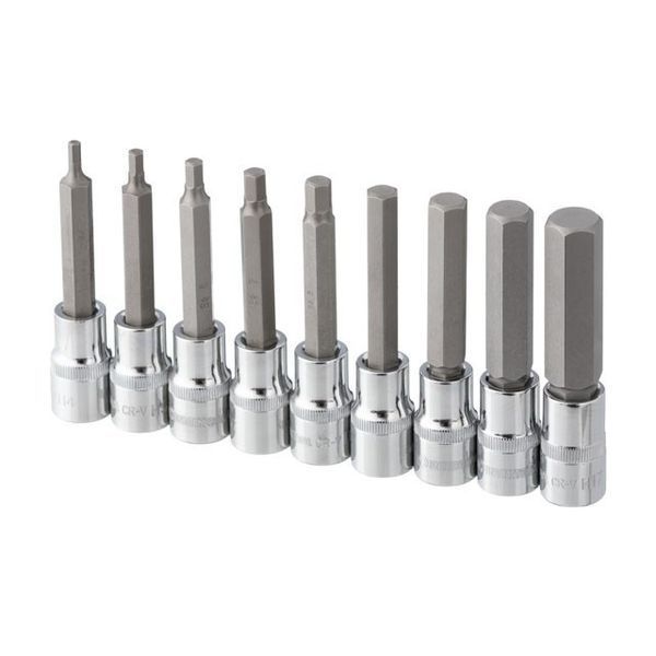 Набір біт HEX 1/2" 4-17, 100мм, S2, STORM INTERTOOL ET-8406 ET-8406 фото