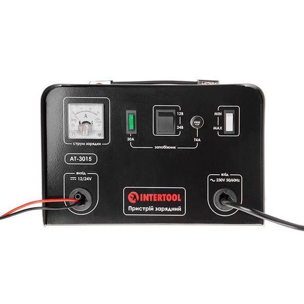 Пристрій зарядний 230 В ~ 50 Гц, 600 Вт, 12/24 В, 30 А, 20-400 А&middot;год INTERTOOL AT-3015 AT-3015 фото