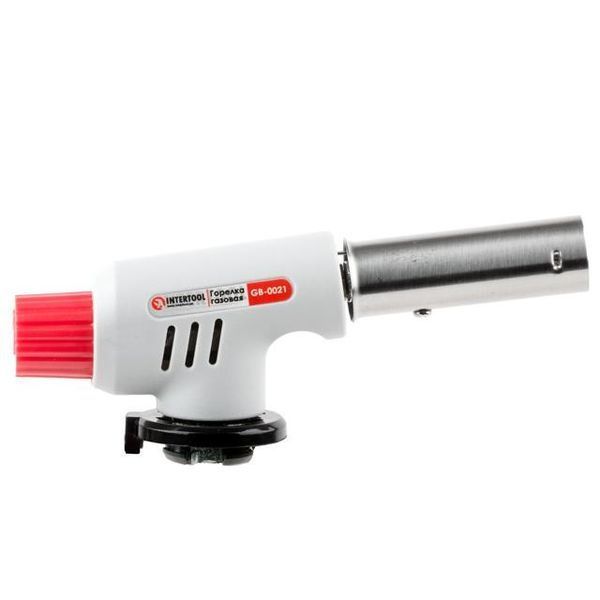 Горелка газовая, пьезозажигание на регуляторе INTERTOOL GB-0021 GB-0021 фото