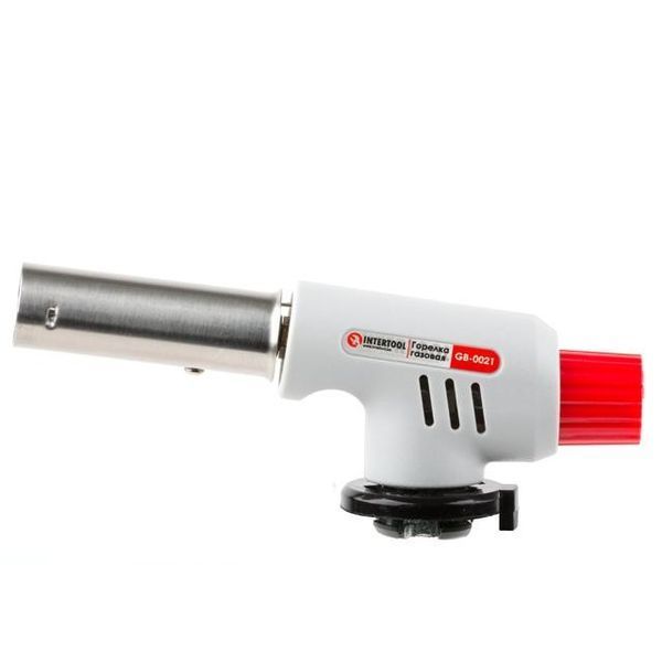 Горелка газовая, пьезозажигание на регуляторе INTERTOOL GB-0021 GB-0021 фото